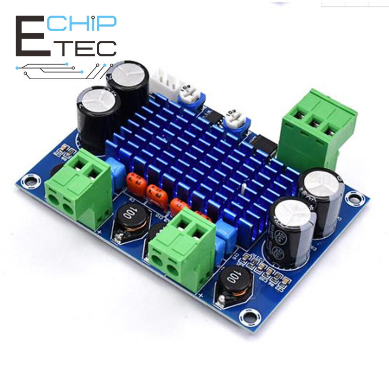 Bảng mạch khuếch đại kỹ thuật số công suất cao xh-m572 120w + 120w mô-đun bộ khuếch đại âm thanh dc 5-28v tpa3116d2