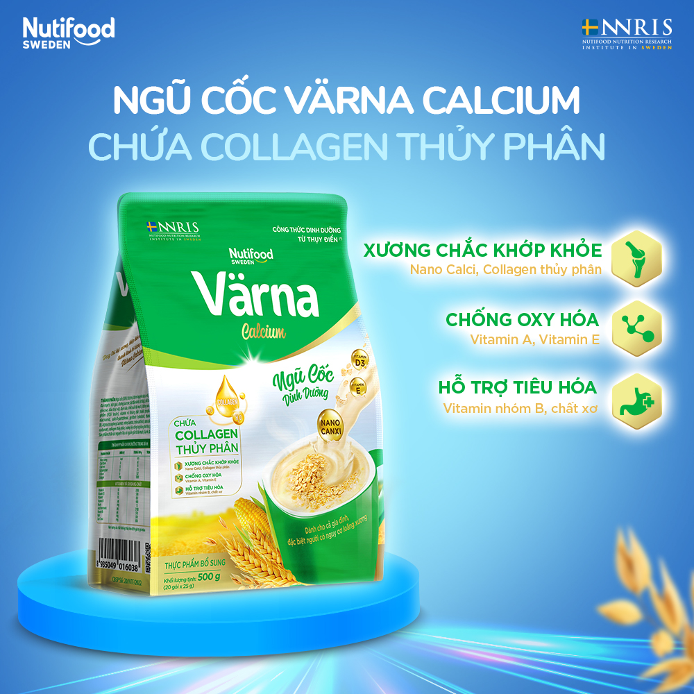 Túi ngũ cốc dinh dưỡng värna calcium 500g - thương hiệu nutifood