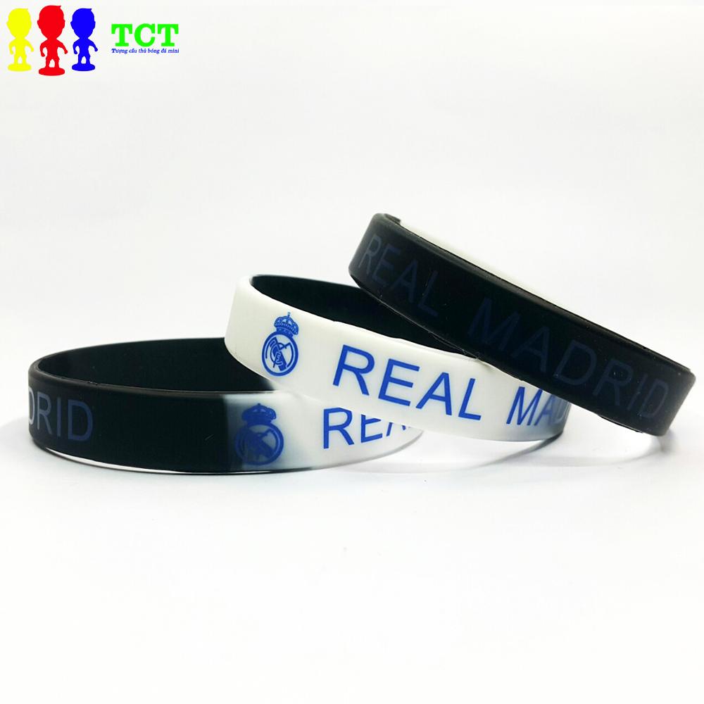 Vòng tay cao su mềm câu lạc bộ bóng đá Mu Barcelona Real Liverpool Arsenal Chelsea