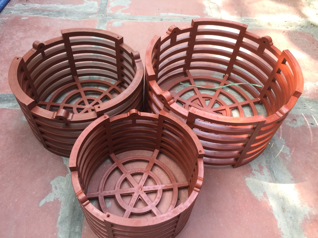 3 chậu lan nhựa tròn fi 17-20-25 cm