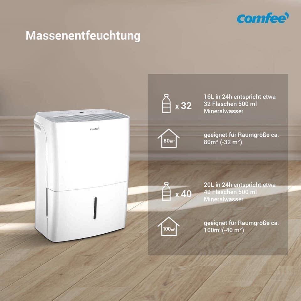 Máy hút ẩm comfee mddf-20den7 dung tích 20 lit