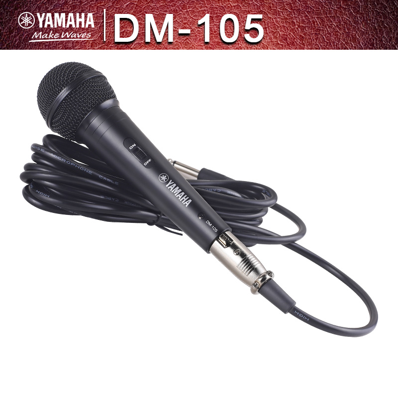 Micro karaoke có dây,yamaha/DM-105 micro có dây,micro hát karaoke,có trung âm và âm trầm rõ,giọng hát rõ và tràn đầy.Chống Hú,Chống Nhiễu Tốt