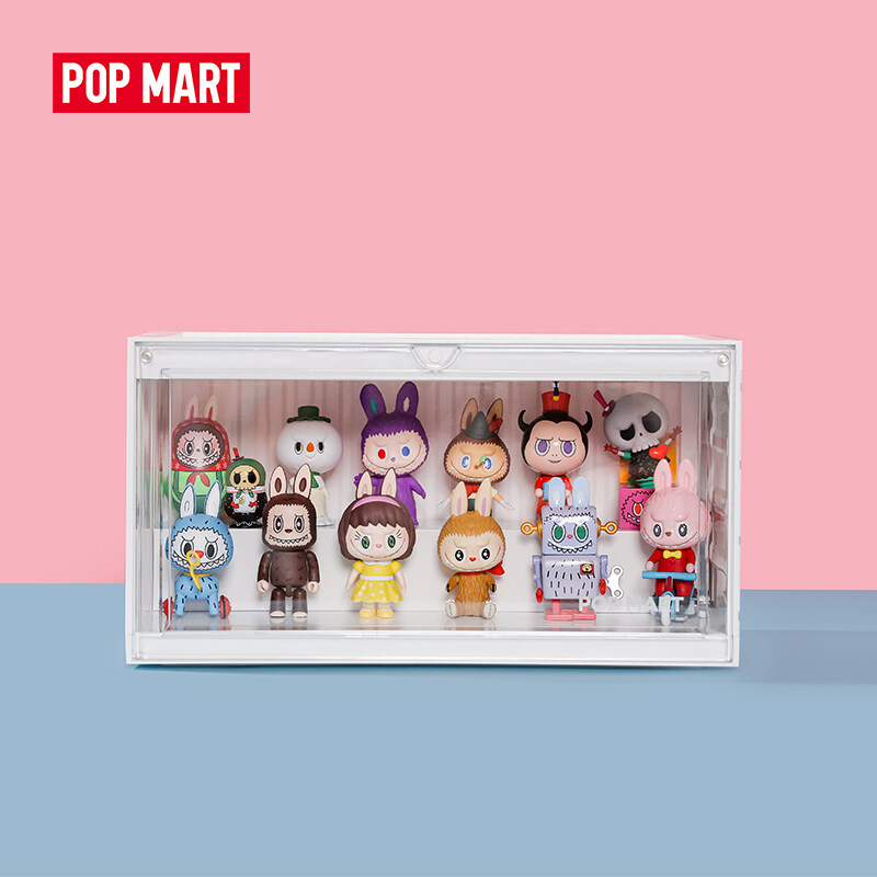 POP MART Luminous Container Figure Display Box White（not included Figures）