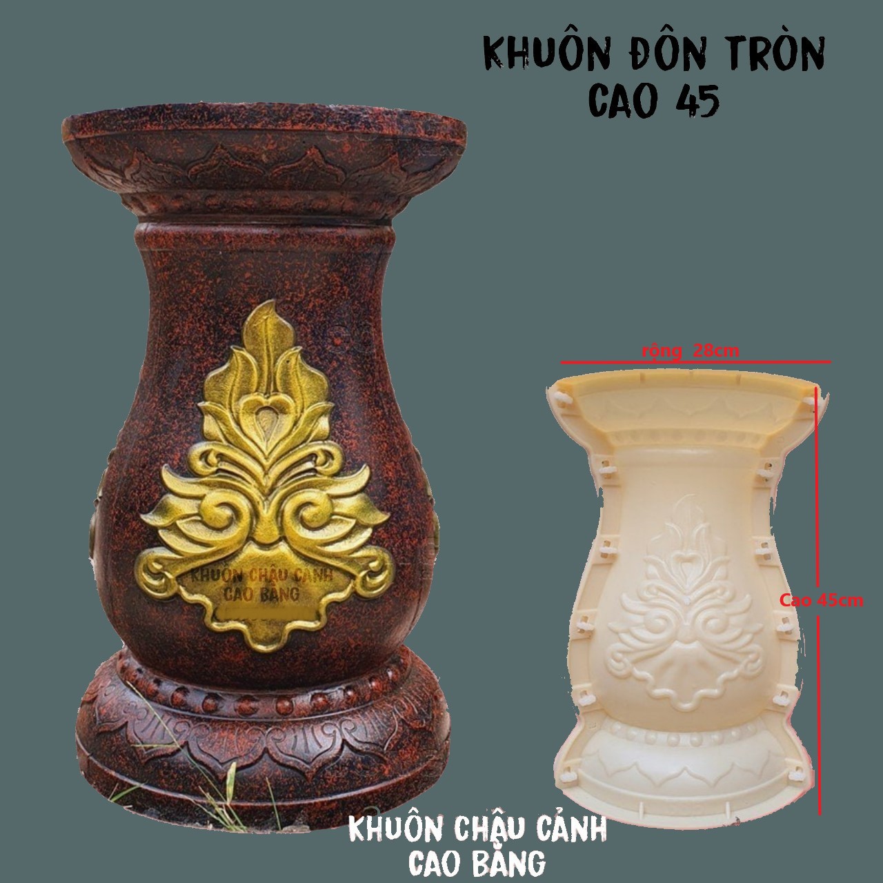 Khuôn đúc chân đôn cao 45