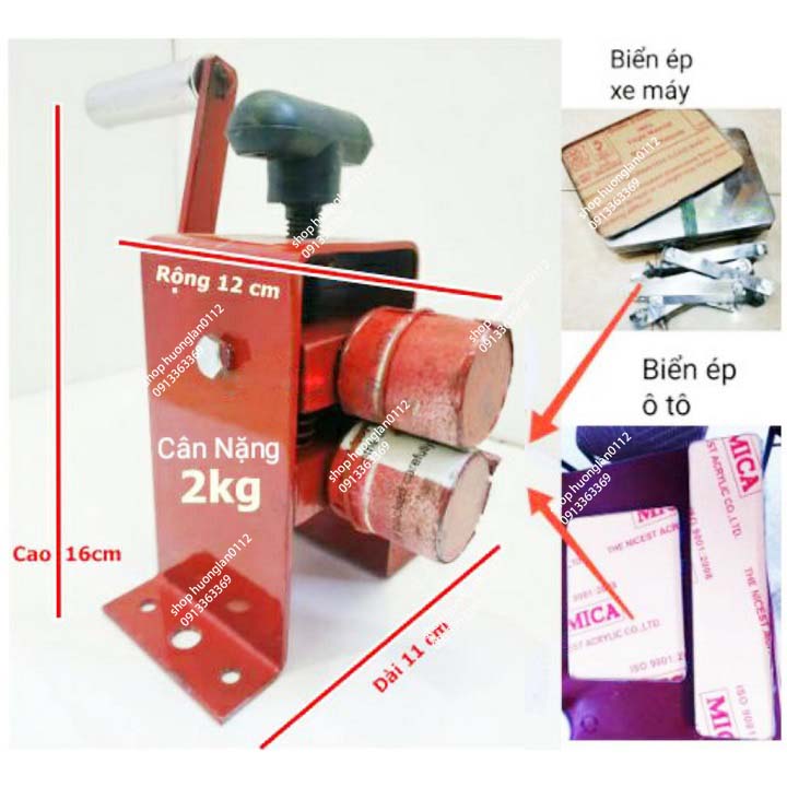 Máy ép biển số INOX xe máy ô tô hàng loại 1
