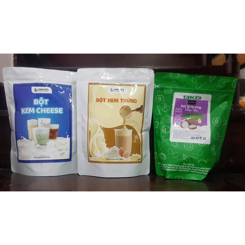 Bột kem trứng / bột kem cheese / bột khoai môn bkb túi 500gr - thơm ngon giá rẻ