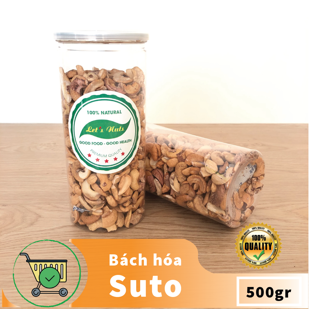Hạt điều bể Bình Phước hàng tuyển hạt giòn thơm hộp 500g sang trọng, hợp vệ sinh HuTo House