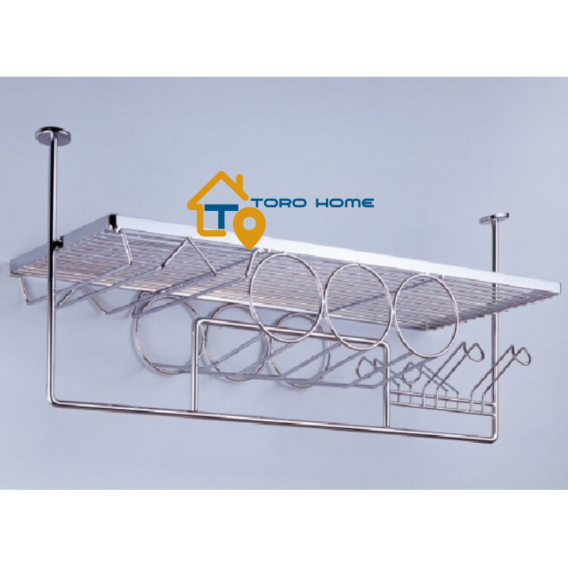 Kệ quầy bar inox 304 Toro Home, có nhiều loại kích thước phù hợp BAR60cm BAR70 BAR80cm BAR90cm BAR100cm, Cam kết chất liệu inox Chuẩn 304