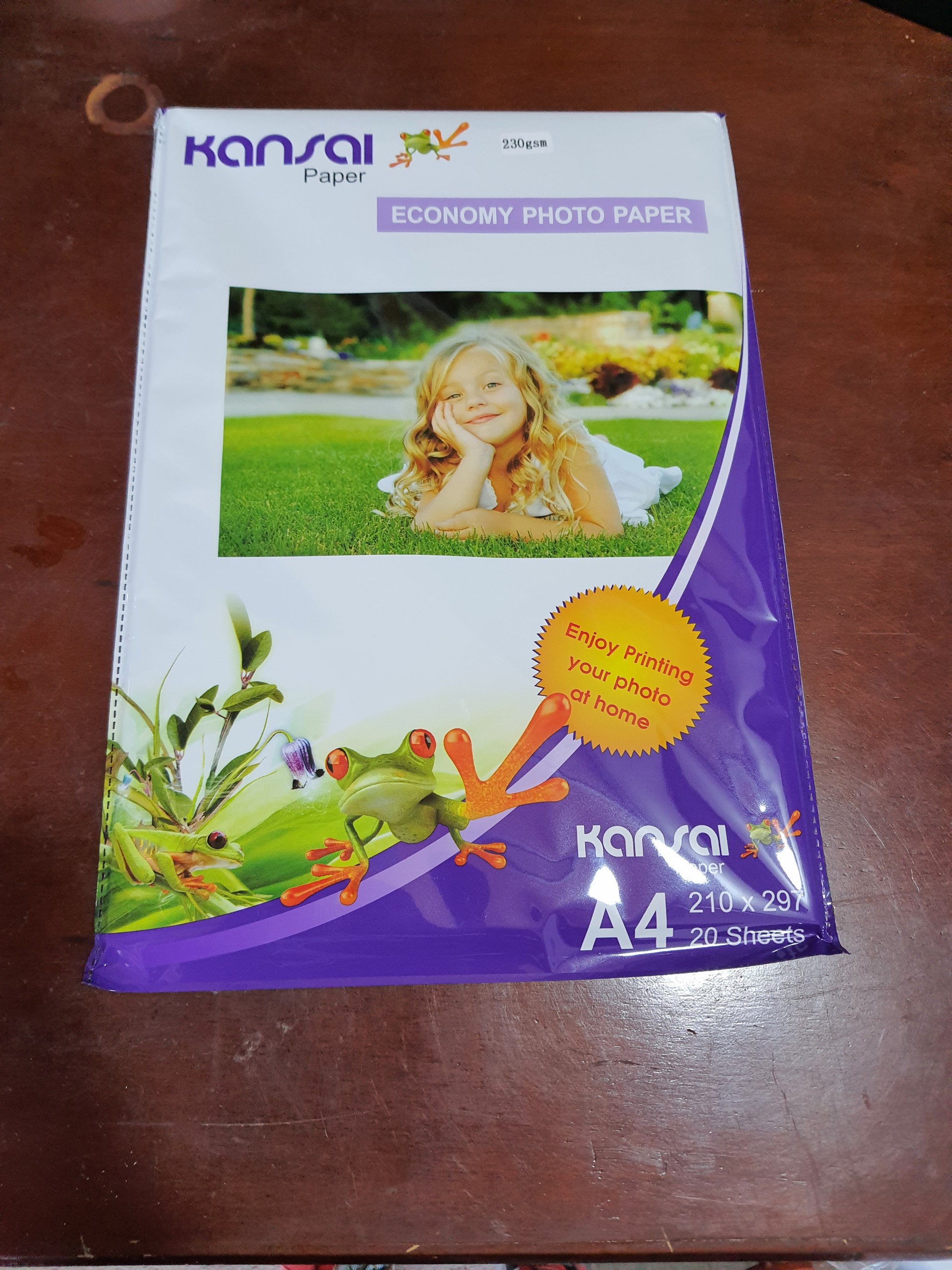 5 tập Giấy in ảnh Kansai 1 mặt A4 200gsm/ 20 tờ