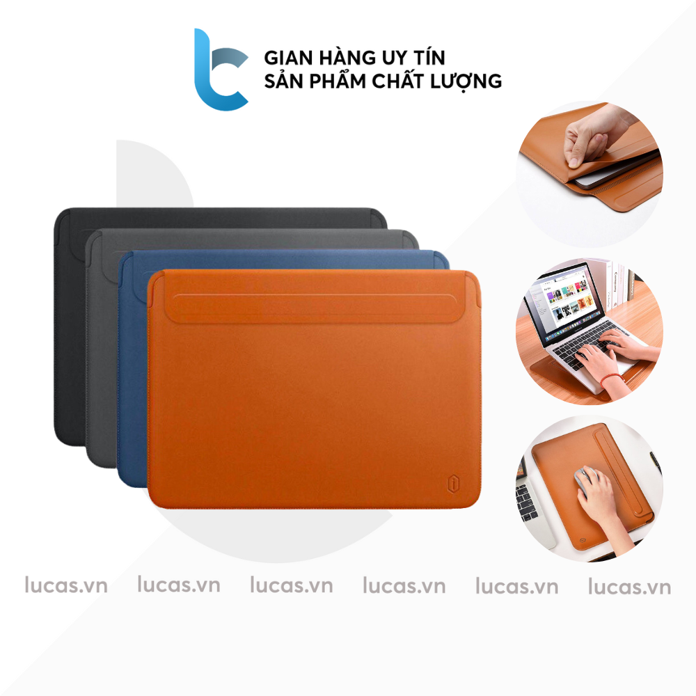 Túi da pu wiwu skin pro 3 macbook