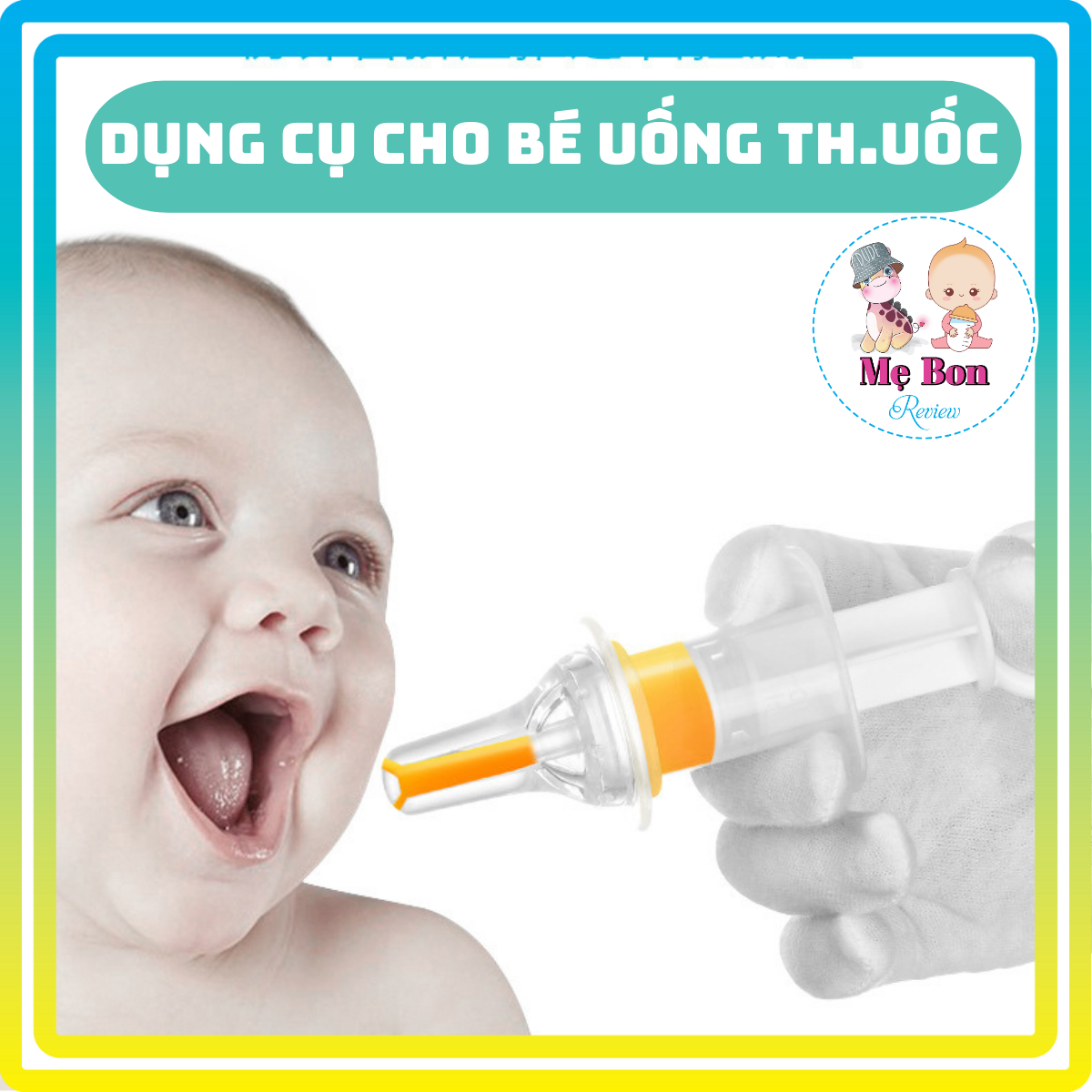 Dụng cụ ống bơm xilanh cho bé uống đầu silicon mềm