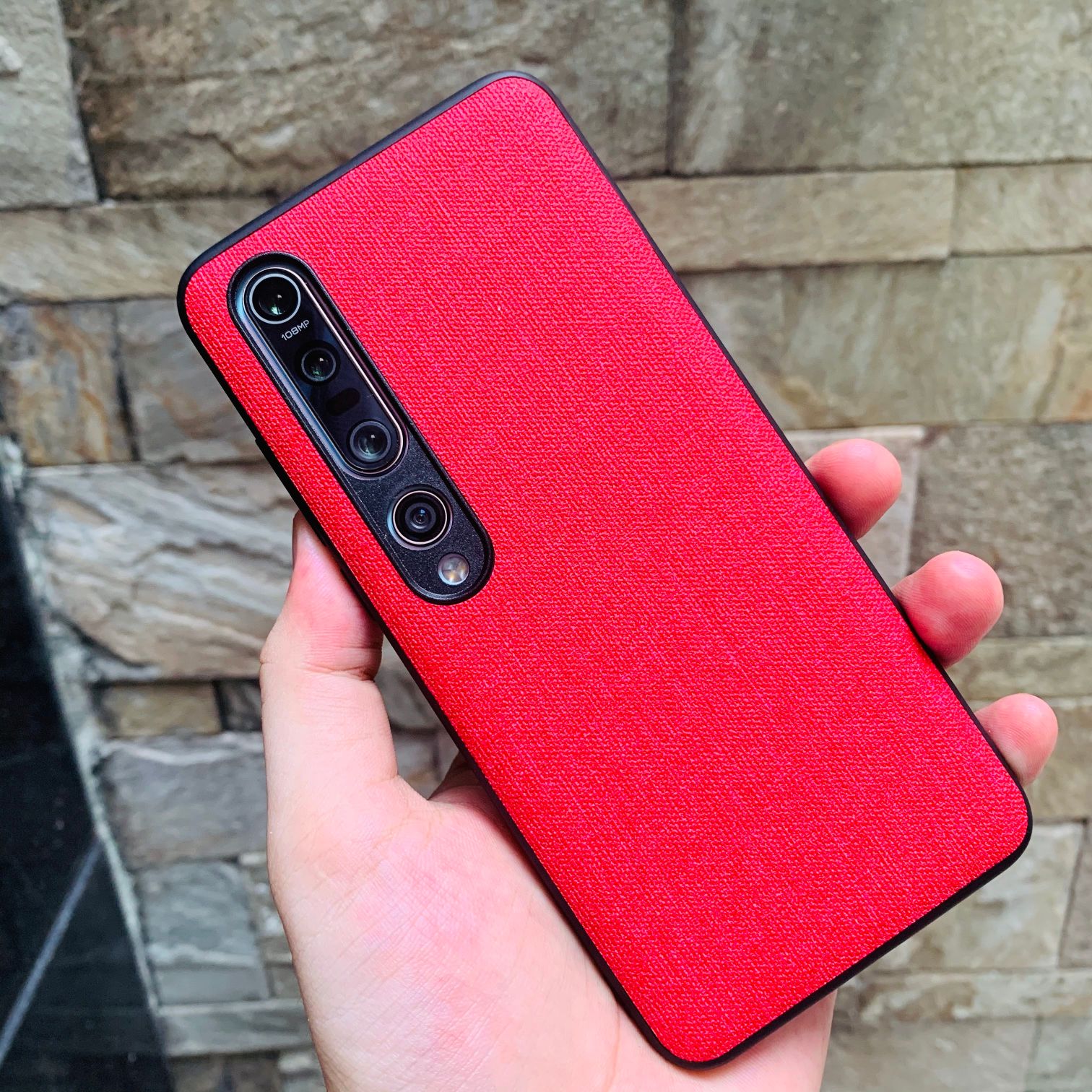 Ốp lưng xiaomi mi 10 vải jean màu độc đáo