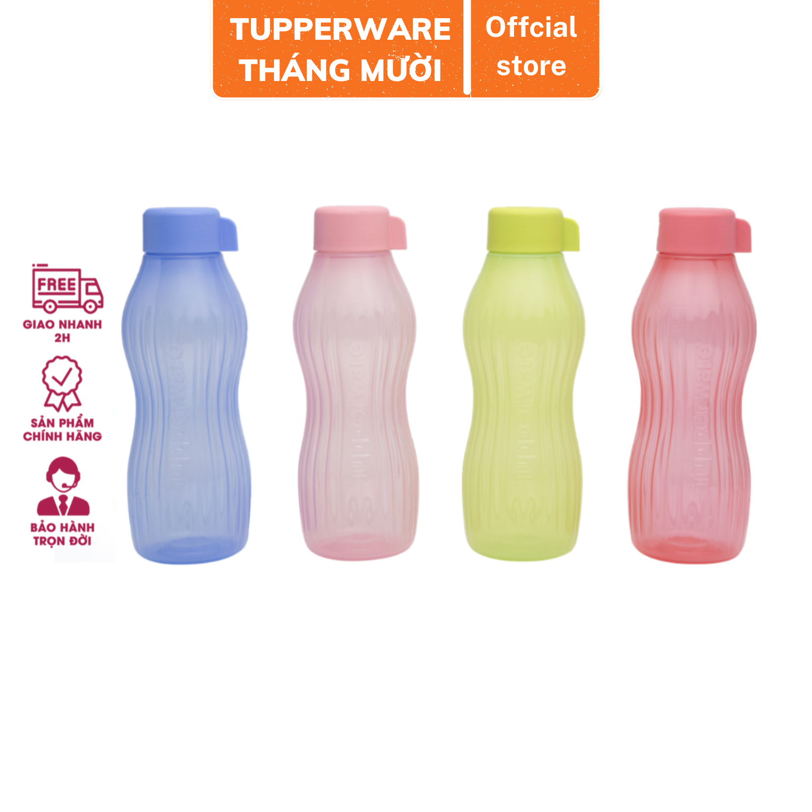 Bình nước Tupperware Eco Bottle Freezerable 880ml