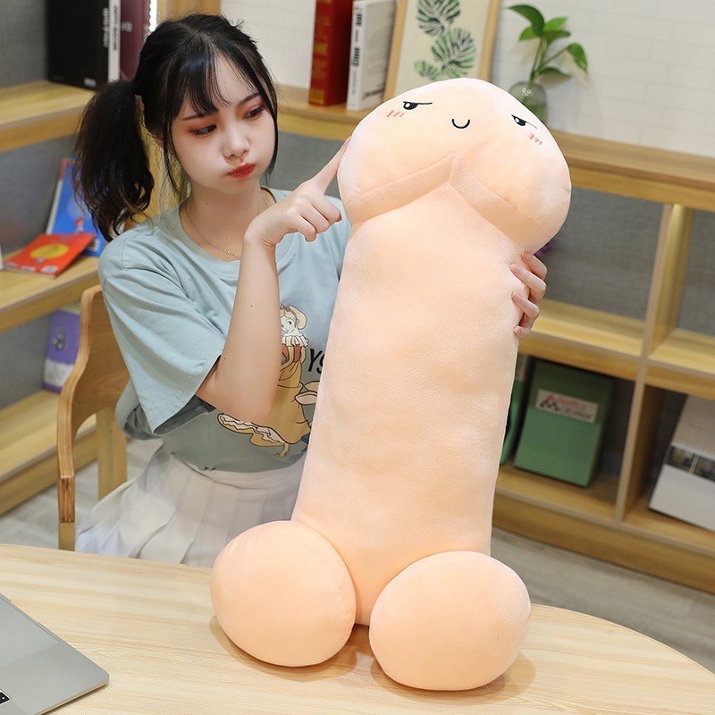 Gấu bông kiu - con ciu dài tina gối ôm con cu nhồi bông co dãn 4 chiều chất mịn cao cấp