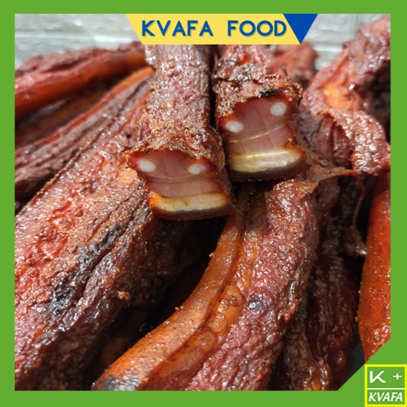 Thịt Ba Chỉ Lợn Gác Bếp - Làm Từ Thịt Lợn Bản Không Tăng Trọng, Hàng Ngon Loại Đặc Biệt, Đảm Bảo ATVS Đóng Túi 500gr [KVAFA FOOD]