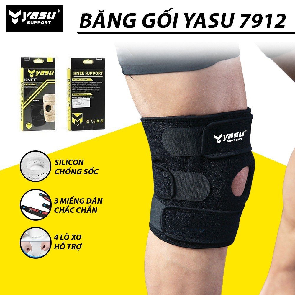 Bó gối dán có 4 lò xo trợ lực yasu 7912