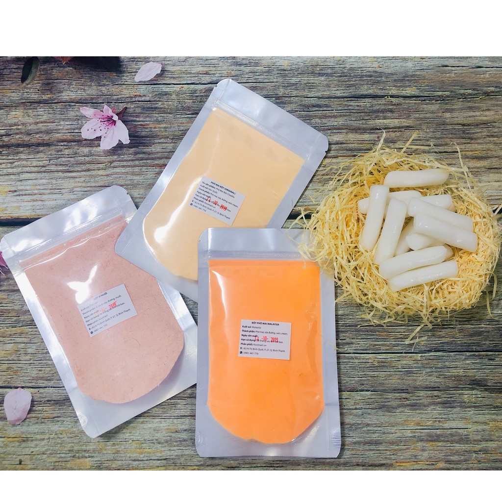[Combo 3 gói] Bột phô mai Hàn Quốc - xí muội - Malaysia gói 100g, sản phẩm tốt, chất lượng cao, đảm bảo an toàn cho sức khỏe người sử dụng, cam kết như hình