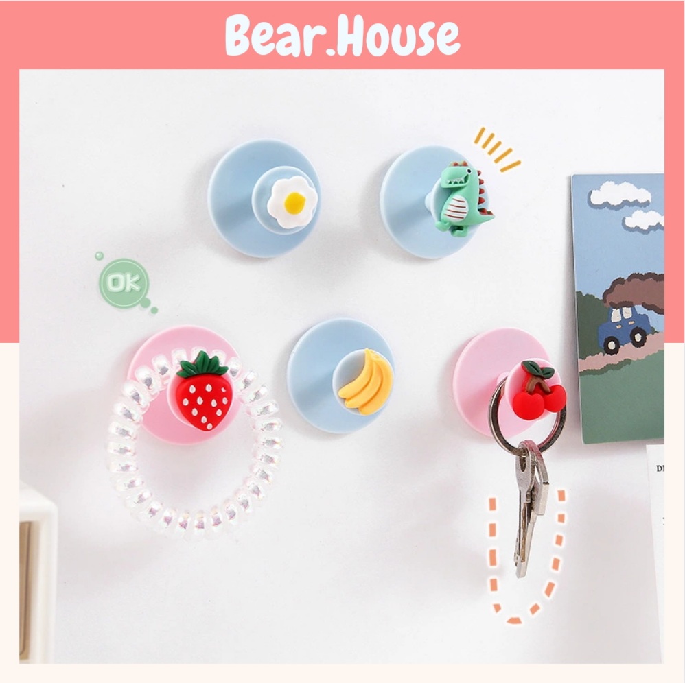 [HCM]??Móc Dán Tường Trang Trí Nhà Cửa Có Gắn Icon Dễ Thương Bear.House