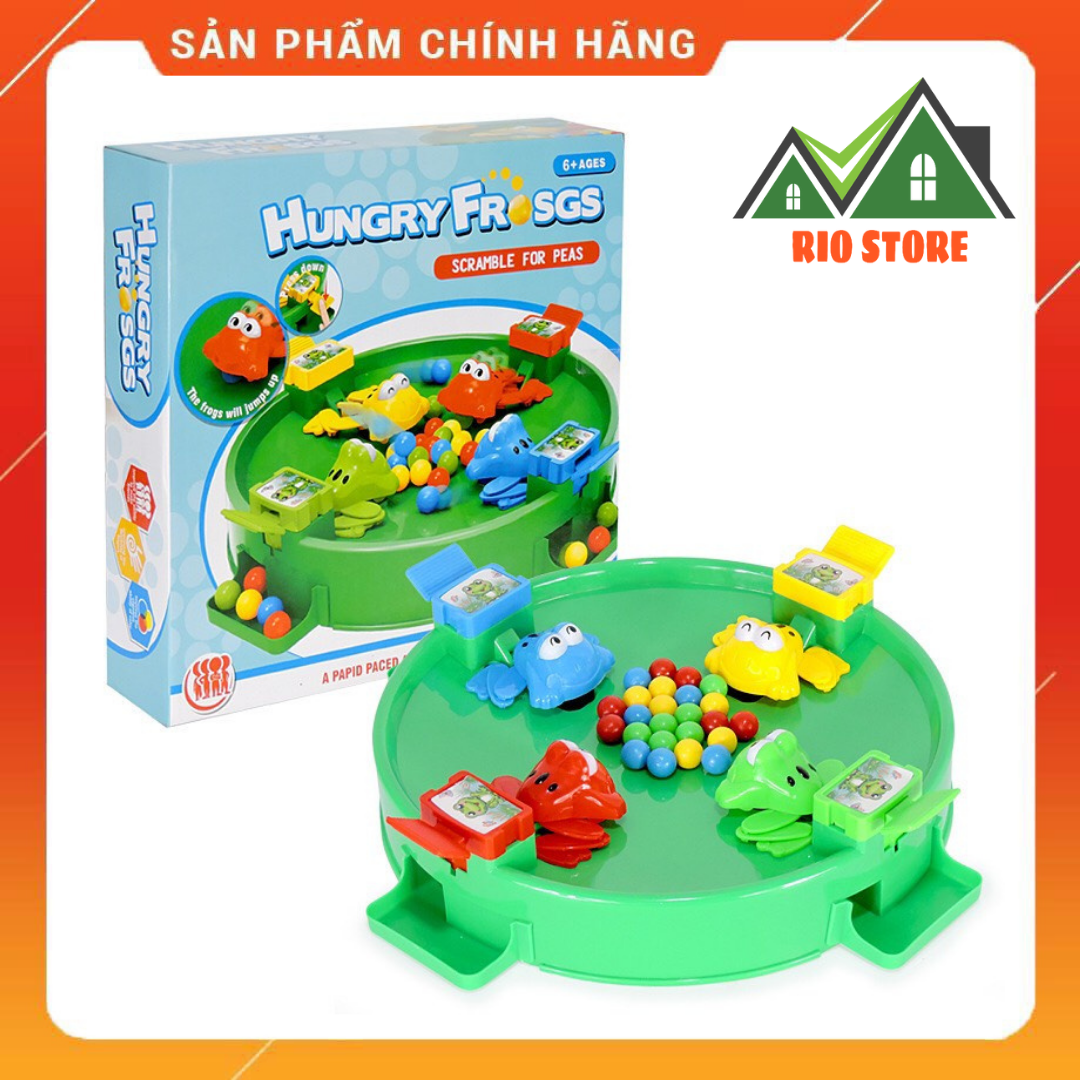 Bộ đồ chơi ếch ăn bi hungry frogs siêu vui nhộn rio store