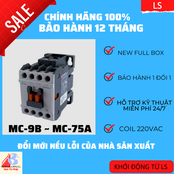 Contactor ls - khởi động từ ls 9a đến 75a