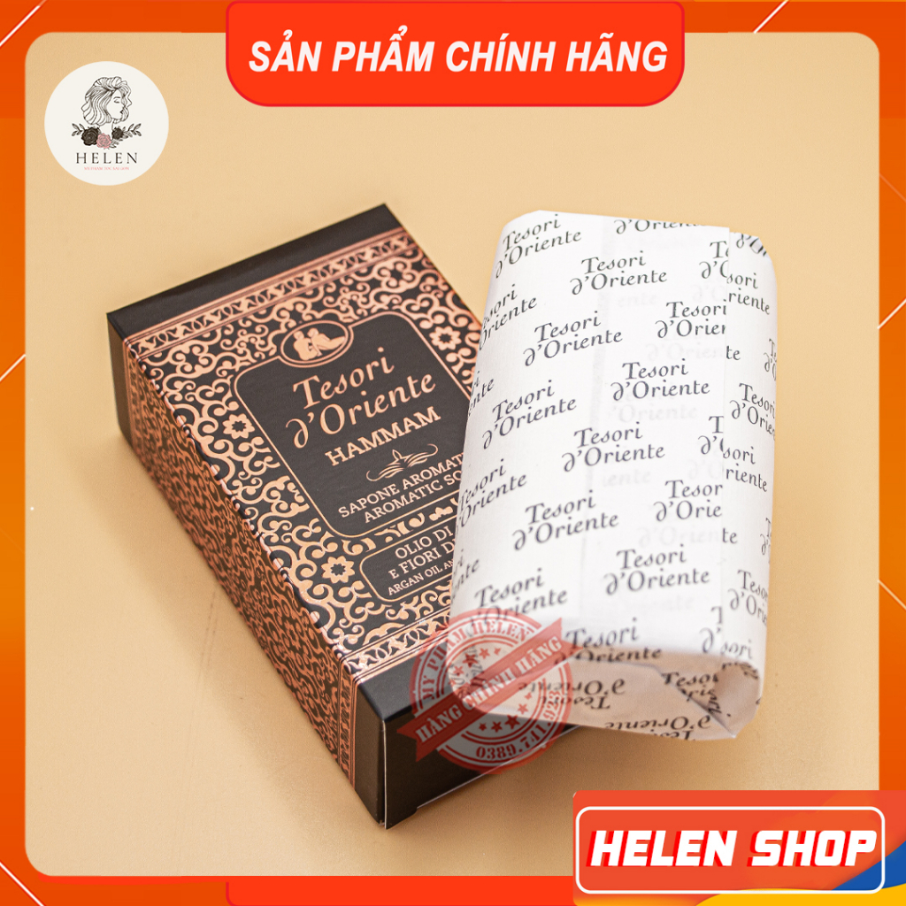 Xà phòng nước hoa tesori d'oriente 150g làm sạch nhẹ nhàng, giúp da căng bóng, mịn màng, thời gian lưu hương lâu