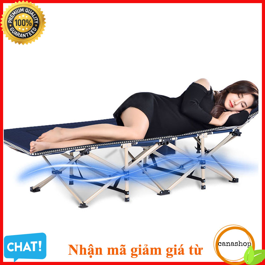Giường xếp gấp gọn đa năng , Giường xếp gọn  thông minh , Giường ngủ 1 người khung thép sơn tĩnh điện cao cấp, chịu lực, có túi bên hông – Canashop