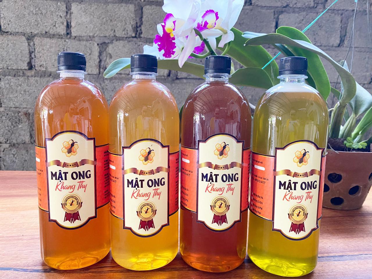 Mật ong cafe, mật ong cỏ kim, mật ong nhãn, mật ong bạc hà