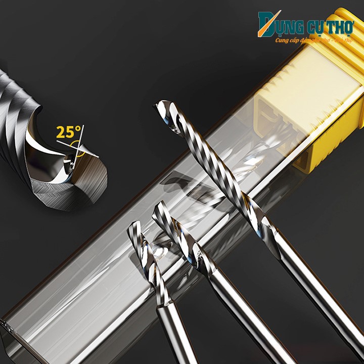 Mũi cắt cnc xoắn 1 me - cắt tấm nhôm mỏng ,mdf ,mica - phụ kiện cắt cnc - dụng cụ thợ