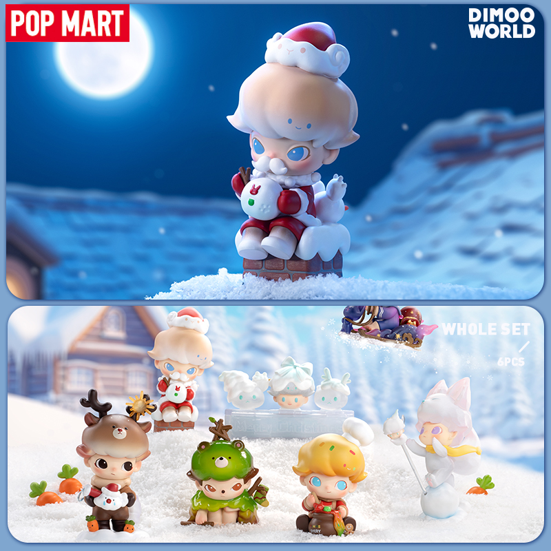 Pop mart dimoo letters from snowman series fiqures blind box