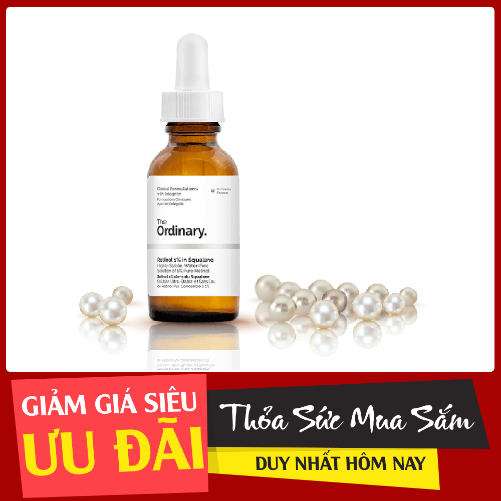 Serum Giảm Mụn, Cải Thiện lão hóa The Ordinary Retinol 1% in Squalane
