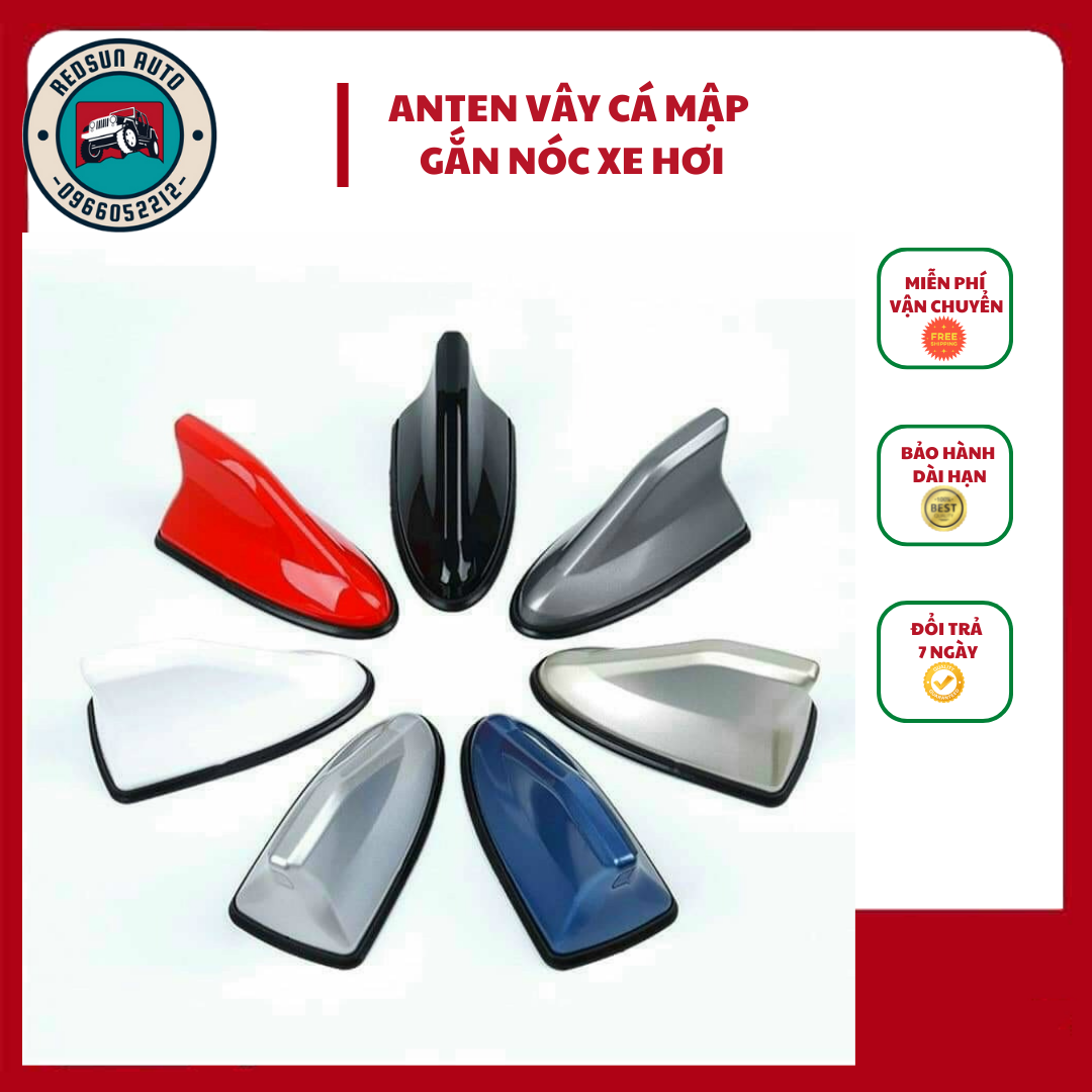 Ănten Vây Cá Mập, Anten Vây Cá Xe Hơi Có Đế Gioăng Cao Su Hàng Loại 1 Chống Nước [Kèm Video Thực Tế ]