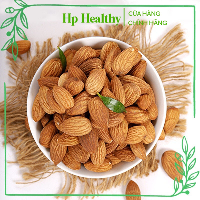 [ Loại Cao Cấp ] 100g Hạnh Nhân Mỹ Almond Nuts sấy khô nguyên vị đã chín Hạt Hạnh Nhân Tách Vỏ Hp Healthy