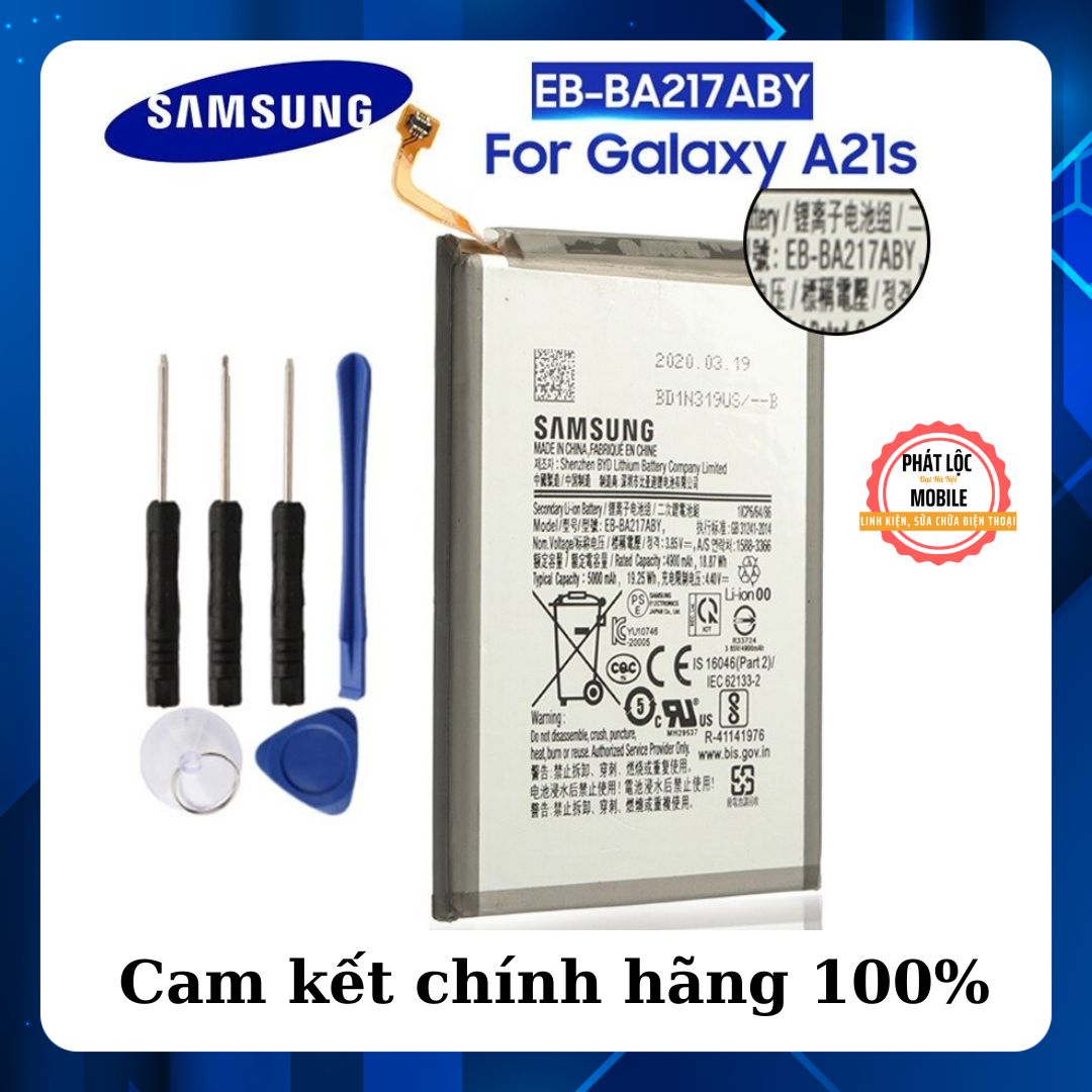 Pin Samsung Galaxy A21s/ A12 zin chính hãng Samsung sản xuất, Dung lượng 5000mAh, Bảo hành pin Samnsung Galaxy A21s zin 6 tháng