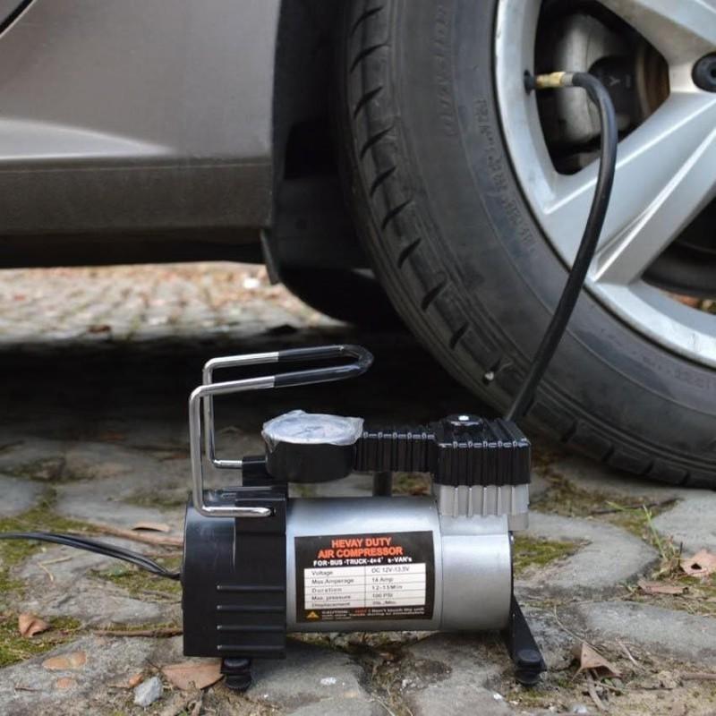 Máy bơm lốp ô tô Mini 12V - Máy bơm lốp ô tô