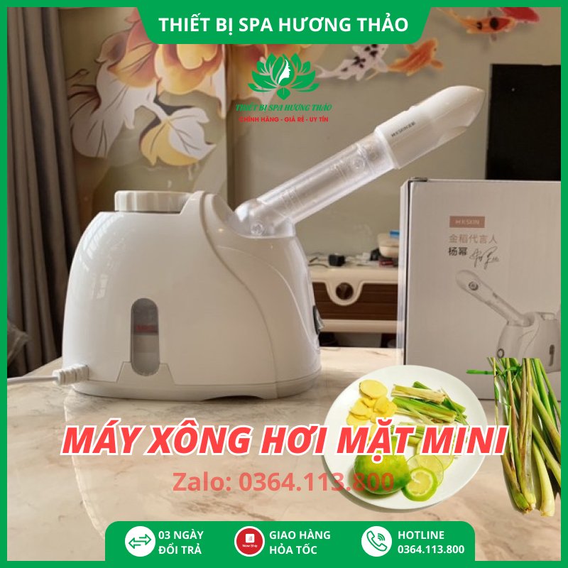 Máy xông hơi mặt mini, xông sả, chanh...