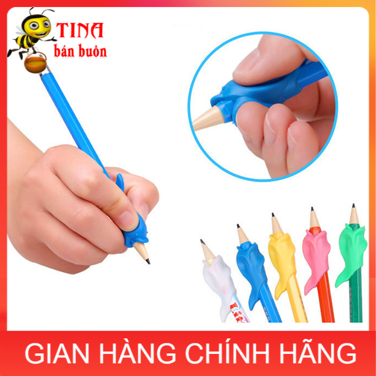 COMBO 2 Cữ VIẾT CHỮ ĐẸP cữ cầm bút cá định vị cho bé bắt đầu vào lớp 1 E51