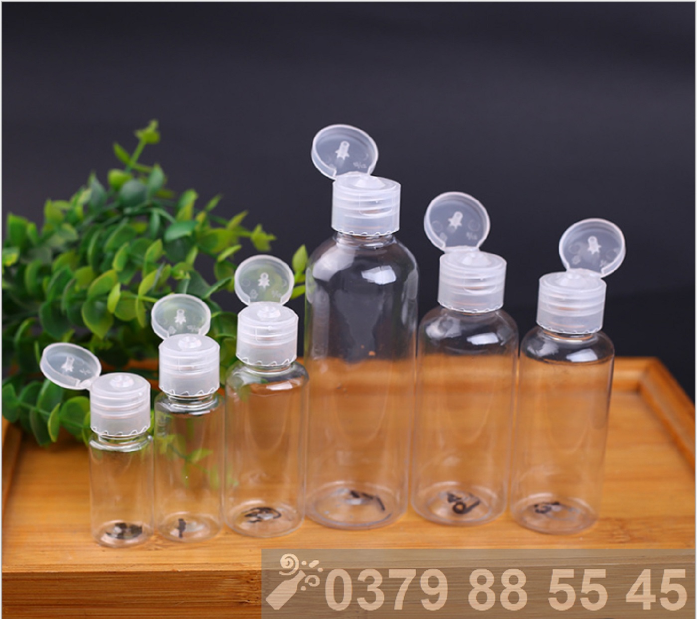 50 - 100 chai nhựa trong nắp bật 5ml / 10ml / 20ml / 30ml / 50ml / 100ml - lọ đựng mỹ phẩm, chai chiết gel du lịch