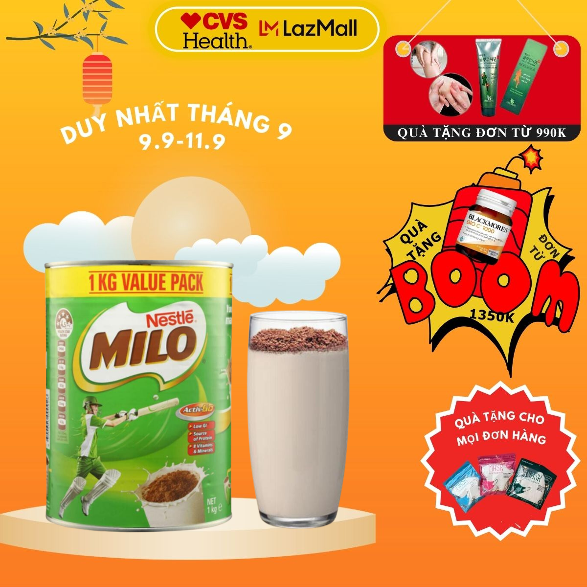 Sữa Bột Milo Của Úc 1kg hộp - sữa bột