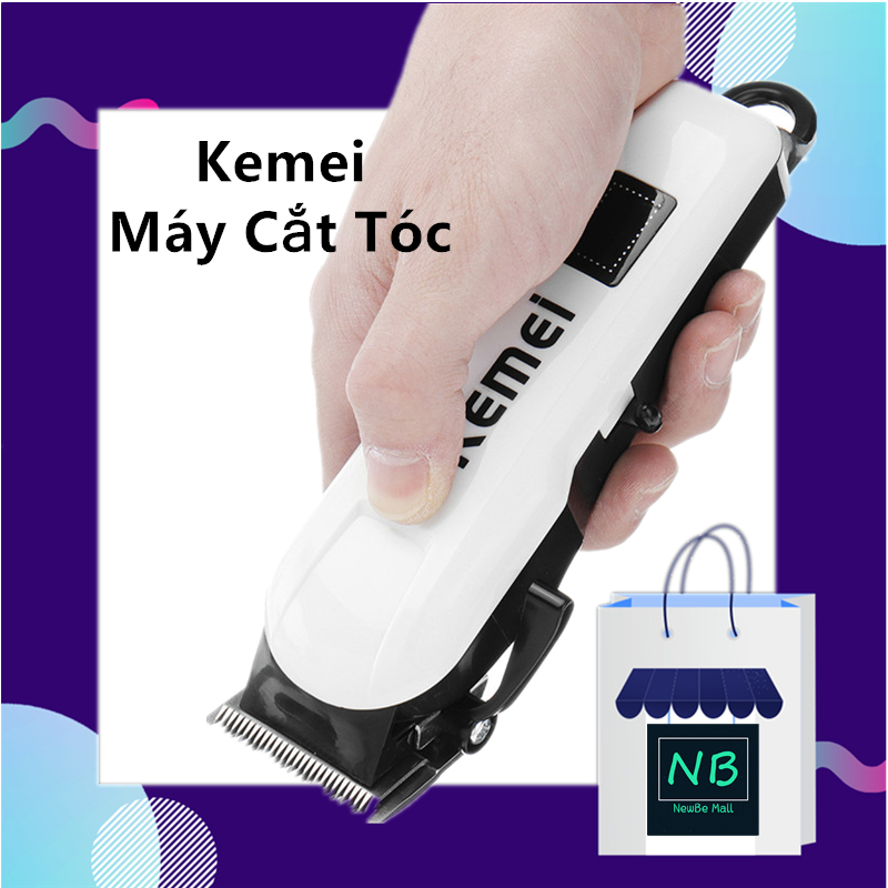 【New Be Có sẵn ở cả phiên bản có dây và không dây】Máy Cắt Tóc, Tông đơ cắt tóc - tay cầm chống trượt thiết , Lưỡi Cắt Sắc, Tông Đơ Cắt Tóc Kemei Lưỡi Làm Bằng Chất Liệu Cao Cấp Không Han Gỉ Khi Sử Dụng Lâu, An Toàn