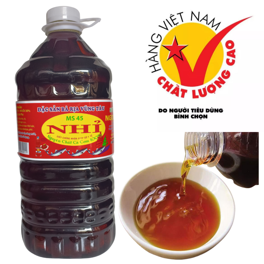 Can 5 lít - Nước mắm nhỉ cá cơm NGỌC NHƯ vũng tầu, Gia vị nêm ướp kho nấu (10N)