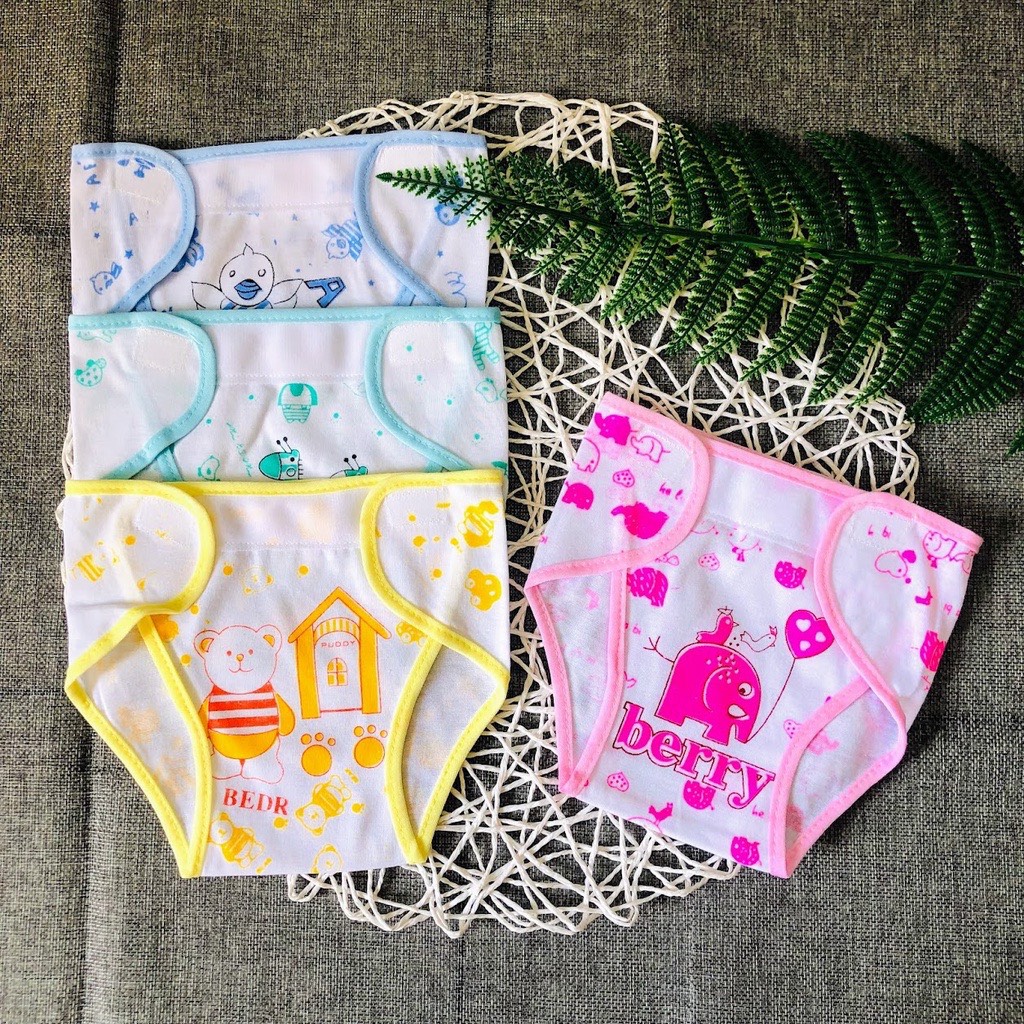   HCM Combo 10 tả dán in bông cho bé sơ sinh đến 6kg 