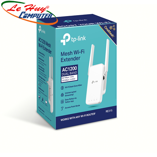 Bộ mở rộng sóng tp-link re315 ac1200 2 băng tần