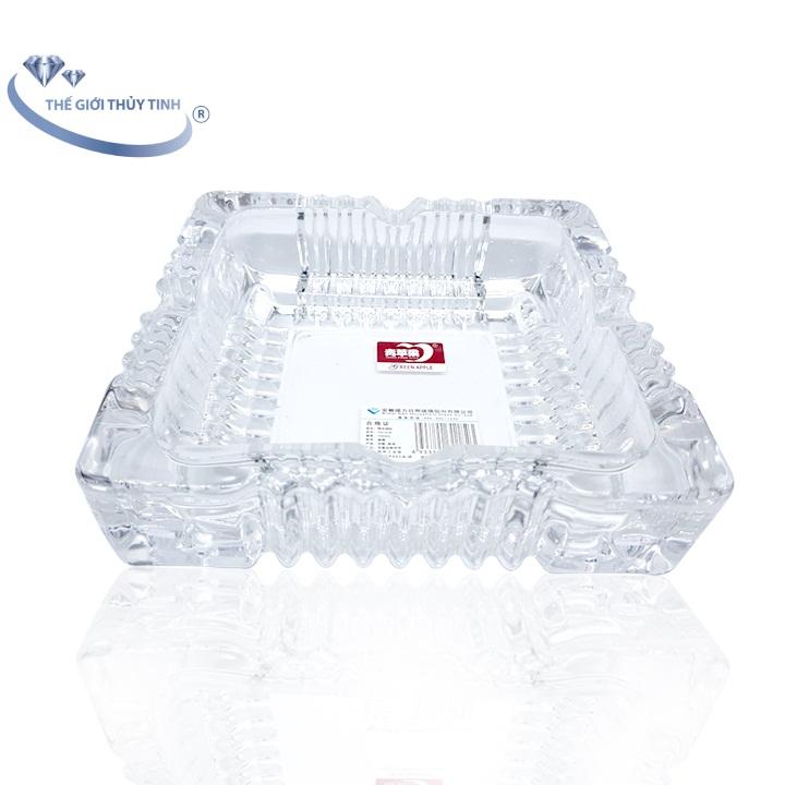 Gạt Tàn Thuốc Thủy Tinh Vuông DELI YG1016