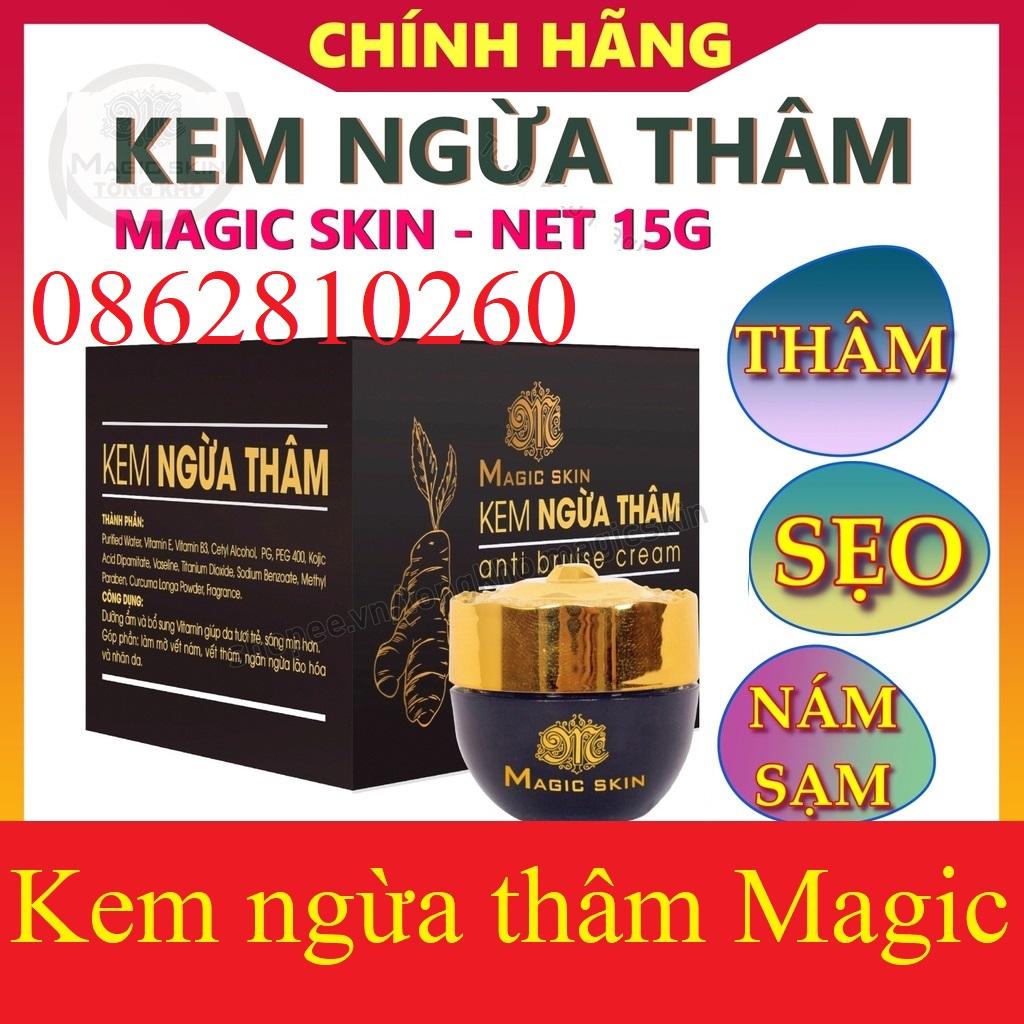 Kem Nghệ Ngừa Thâm magic skin anti bruise cream turmeric magicskin [CHÍNH HÃNG MAGICSKIN]