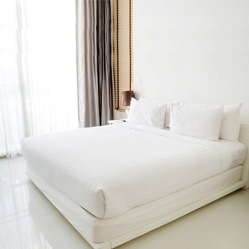 drap giường trắng trơn khách sạn cao cấp cotton ga giường