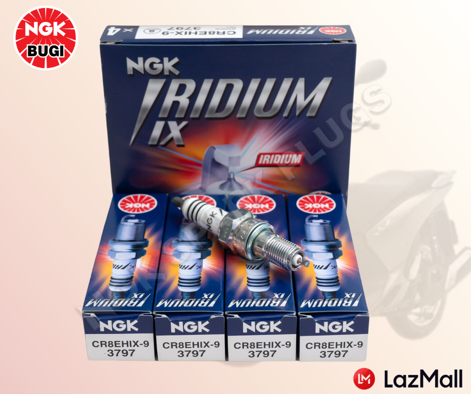 Bugi Xe máy CR8EHIX-9 (1 hộp 1 con)