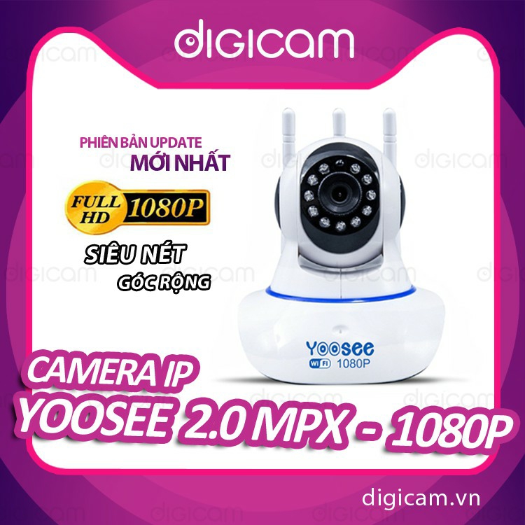 Camera ip yoosee 2.0mpx 1080p | góc quay 360 độ | cảm biến hồng ngoại
