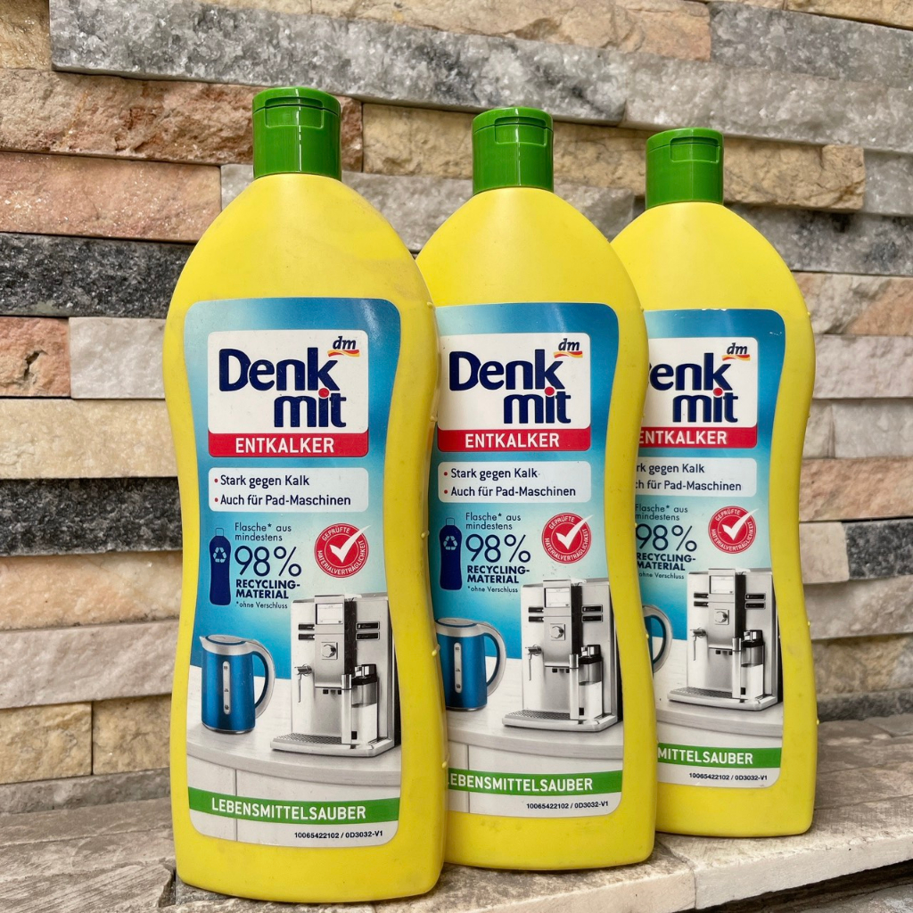 Dung dịch tẩy cặn Canxi ấm siêu tốc, máy pha cafe, Denkmit 250ml Tomlige