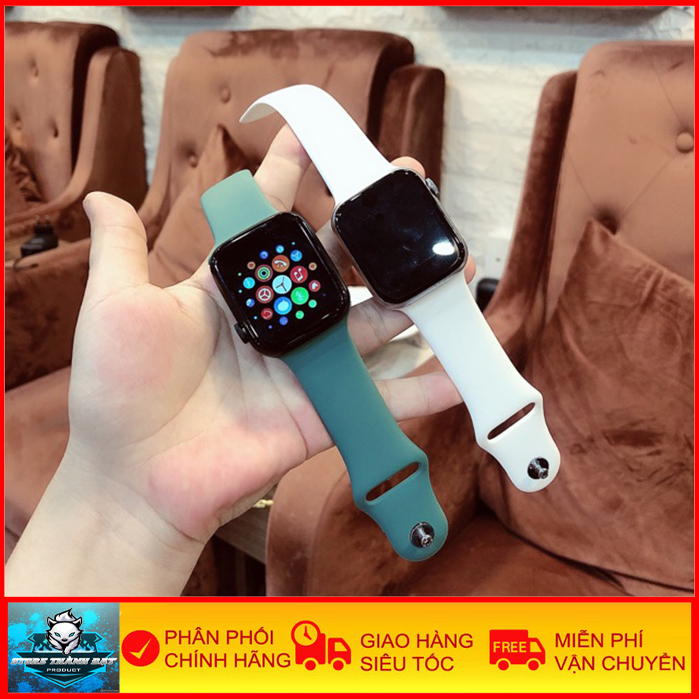 Đồng Hồ Thông Minh Nam Nữ Cao Cấp Smart Watch Series 5 - Thay Hình Nền, Nhận Thông Báo Mạng Xã Hội, Nghe Gọi, Nhắn Tin - Bảo Hành 6 Tháng