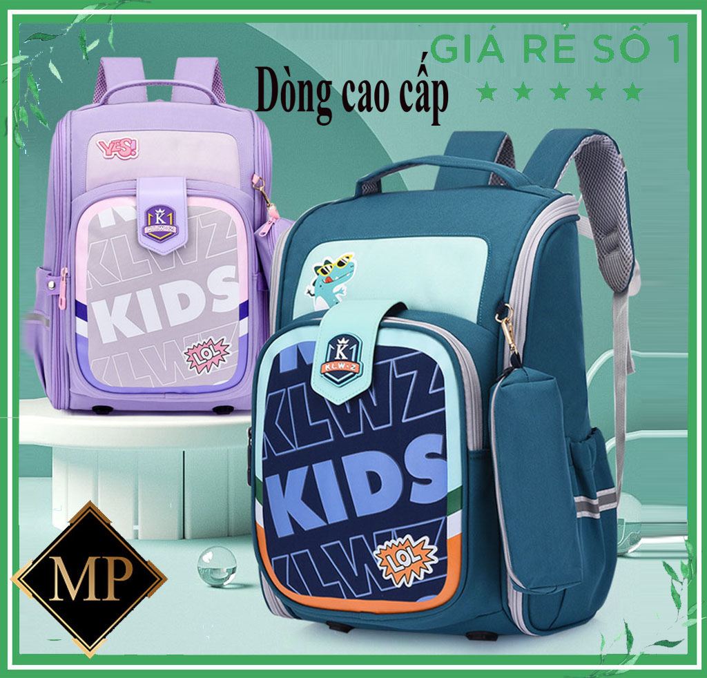 [Dòng cao cấp -Tặng kèm túi đựng bút ] Balo đi học cho bé gái bé trai cấp 1, cấp 2 tiểu học, trung học từ lớp 2- lớp 7. Cặp sách học sinh chống gù lưng, chống thấm nước cho bé CỰC XỊN.